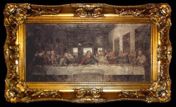framed  LEONARDO da Vinci Last Supper (mk08), ta009-2